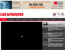 Tablet Screenshot of lesafriques.com